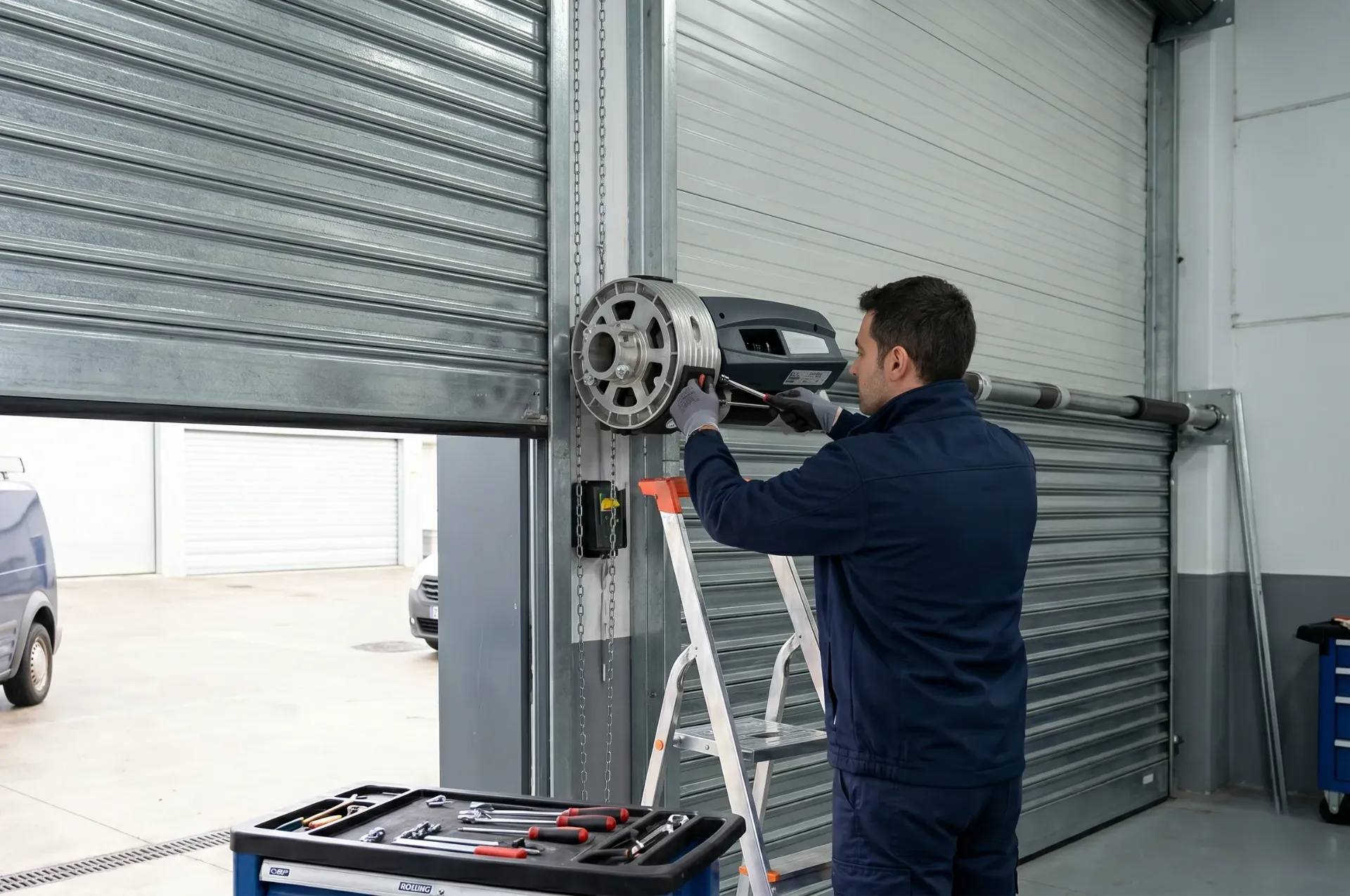 INSTALACION / REEMPLAZO MOTOR PUERTA ENROLLABLE MOTORLINE ROLLING 160