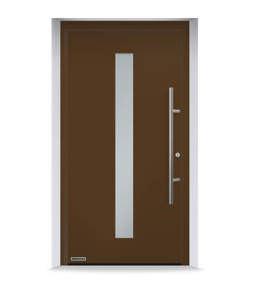 HORMANN Puerta de Entrada a Vivienda Thermo 65 Modelo 610S Color Acabado Satinado (21 colores). 1050x2250 mm. Campaña Renomatic. Seguridad RC2 y Doble Manilla.